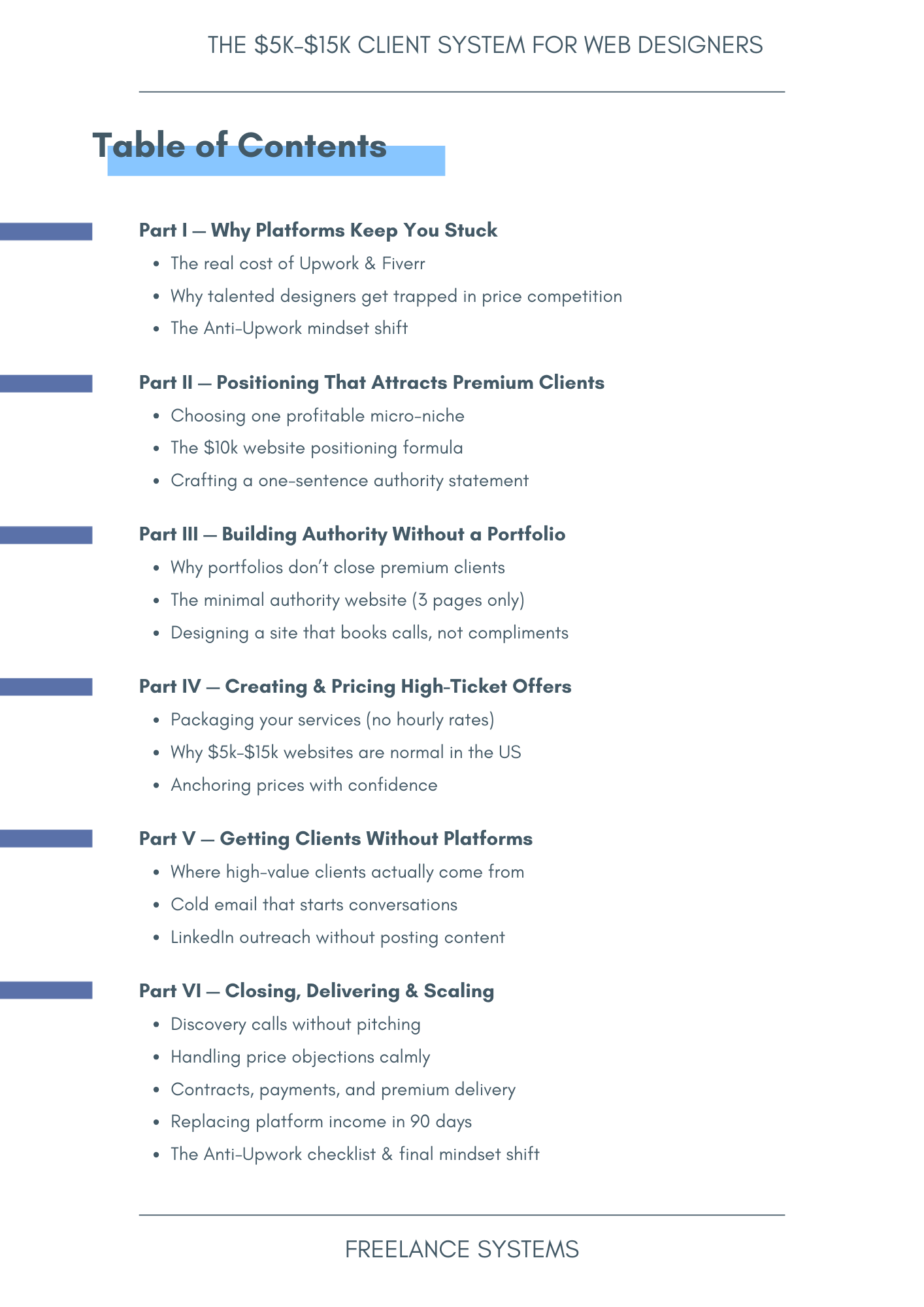 BESTSELLER - The $5k–$15k Client System for Web Designers