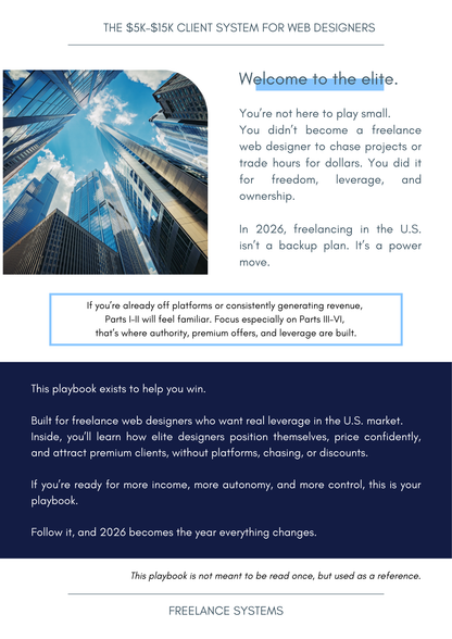 BESTSELLER - The $5k–$15k Client System for Web Designers